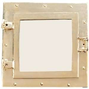  Square Brass Nautical Porthole Mirror