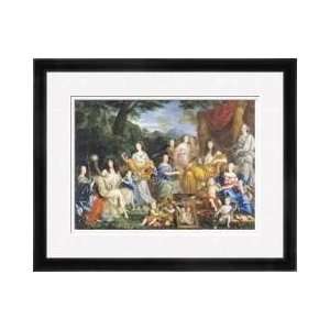  The Family Of Louis Xiv 16381715 1670 Framed Giclee Print 