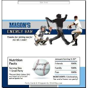  Tampa Bay Rays Colored Baseball Candy Bar Wrapper: Sports 