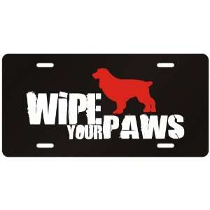 New  Boykin Spaniel / Wipe Your Paws  License Plate Dog:  