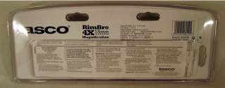 TASCO 4X15 RIMFIRE RIFLE SCOPE RF4X15D NEW 046162080191  