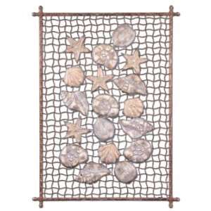 Abstract Metal Wall Art Sea Shells & Star Fish 