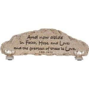  Abide In Faith Heart Note Stone 13222