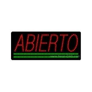  Abierto Open Outdoor LED Sign 13 x 32: Sports & Outdoors
