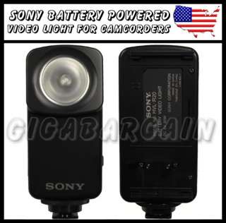 SONY HVL R20 BATTERY POWERED VIDEO LIGHT FOR CAMCORDERS 027242473577 