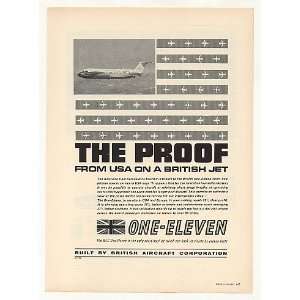 1966 Braniff Airways British Aircraft BAC One Eleven Print Ad  