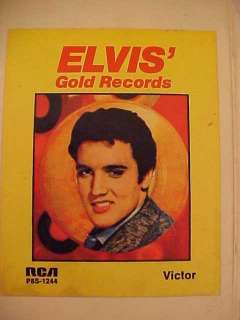 1958 70s QTY 7 ELVIS GOLD RECORDS & MORE 8 TRACK TAPES  
