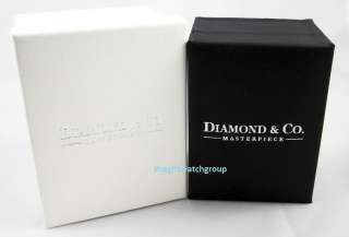 Diamond & Co Masterpiece 18ct Gold Plated Four Genuine Diamonds Mens 