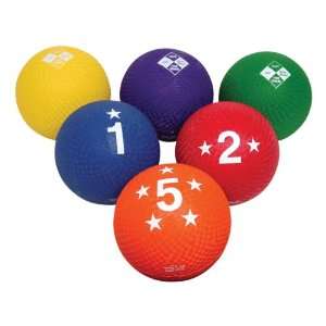 Voit Four Square Utility Ball Set Set of Six Sports 