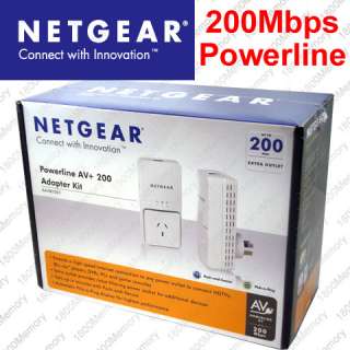 Netgear XAVB2501 Powerline AV+ 200Mbps Adapter Kit NEW  