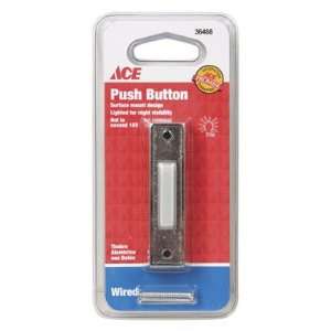   Ace Wired Pushbutton DOORBELL SLVR3/4X2.75LTD