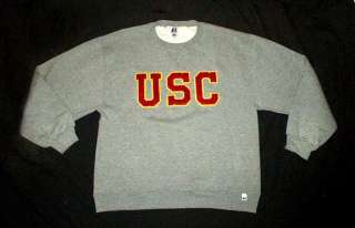 Vintage USC Trojans Russell EMBOSSED SWEATSHIRT M  