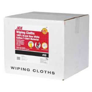 Cotton White Wiping Cloths #10 Box, Ace Intex 6414 10 