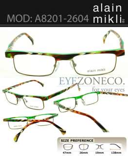 EyezoneCo ALAIN Mikli Eyeglass Semi Full 8201 2604 Mult  