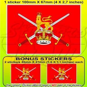   ARMY Flag UK 4 (100mm) Vinyl Bumper Sticker, Decal x1 +2 BONUS