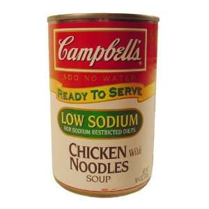 Campbells Low Sodium Chicken with Noodles Soup 10.75 Oz  