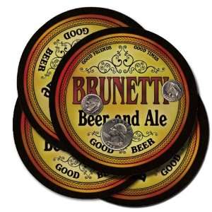  BRUNETTI Family Name Beer & Ale Coasters: Everything Else
