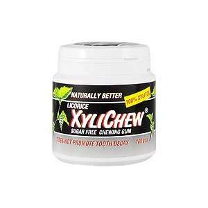  Licorice Chewing Gum   100 PC,(Xylichew): Health 
