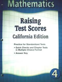 HOUGHTON MIFFLIN 4TH GRADE 4 MATH RAISING TEST SCORES  