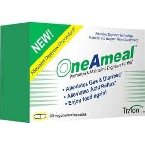 OneAmeal (60 caps)   Alleviates Gas,Diarrhea,acid reflux,bloating and 