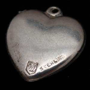   Vintage Sterling Silver Walter Lampl 2 Hearts & Eternal Knot  