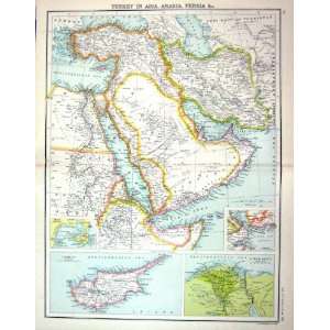   Map C1900 Asia Arabia Egypt Nubia Red Sea Cyprus Persian Gulf Home