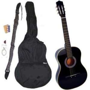  38 Acoustic Blue Guitar with Gig bag and Accessories 