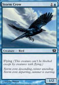 Custom Made Mono Blue Bird Flying Deck with 10+ Rares Magic the 