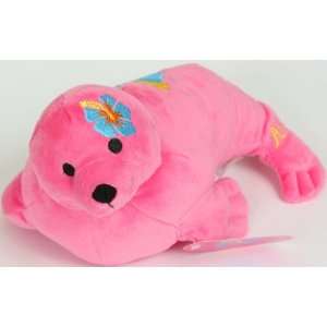  Hawaiian Aloha Plush   12 Pink Seal Sophie Toys 