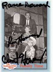   Ron Howard Autographed The Andy Griffith Show Card UACC RD COA  
