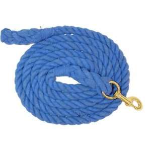  Cotton Horse Lead with Bolt Snap, 3/4 x 10 Royal: Sports 
