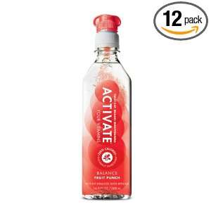 Activate Drinks Vitamin Fruit Punch, 16.9 Ounce Bottles (Pack of 12 