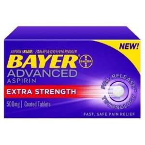  Bayer Adv Aspirin Tabs Ext Str Size: 40: Health & Personal 