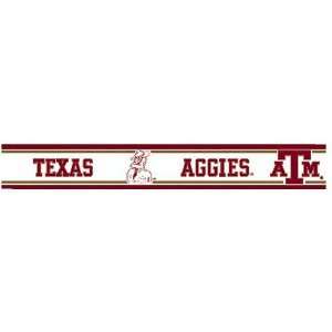  Texas A&M Aggies Classic Sarge Licensed Wallpaper Border 