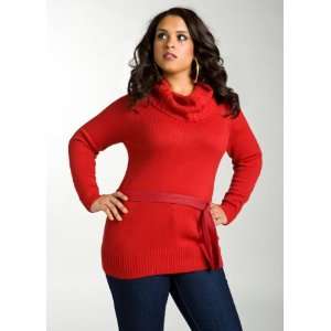  Belted Cowl Neck Sweater 