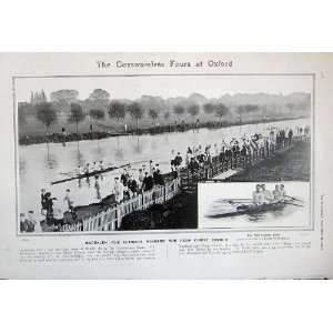   1907 Oxford Coxswainless Fours Boat Race Christ Church: Home & Kitchen