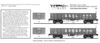   NORTHWESTERN & PACIFIC DNW&P OUTSIDE BRACED GONDOLA 31000 KIT  