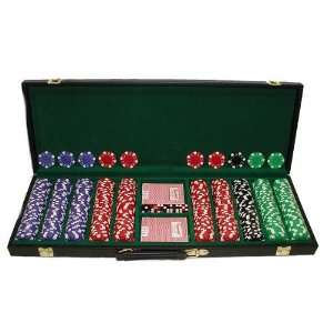: 500 11.5 Gram STRIPED DICE Chips DELUXE SET   Casino Supplies Poker 
