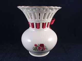Baum Bros Formalities Cut Floral Vase Roses Front Back  
