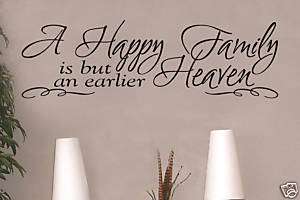 happy family is Vinyl Wall Lettering Words Sticky  