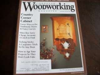 LOT OF 20 DIY WOOD WORKING POPULAR WOODWORKING MAGAZINES PROJECTS 