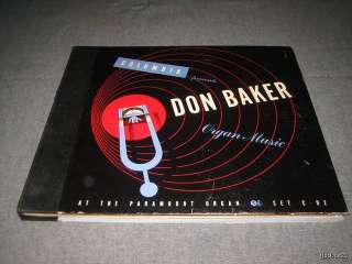 Don Baker Organ Music At The Paramount Organ Box Set  