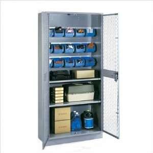   Storage Cabinet with 2 Shelves and 15 Bins: 72 H x 36 W x 21 D