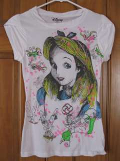   Shirt Lot 4 Tees Alice in Wonderland Mermaid Minnie Mouse Juniors H&M