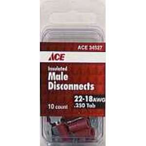  Pk/10: Ace Insulated Male Disconnect (34527): Home 