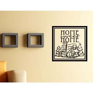 HOME SWEET HOME Vinyl wall lettering stickers quotes and sayings home 