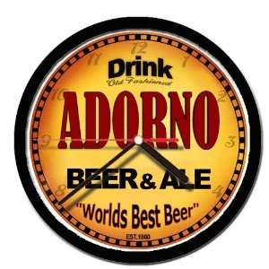  ADORNO beer and ale wall clock 