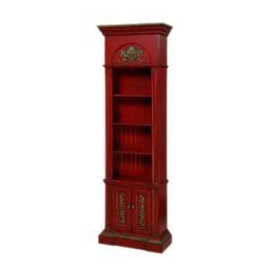    Gails Accents 88 003BK Rouge Narrow Bookcase, Red