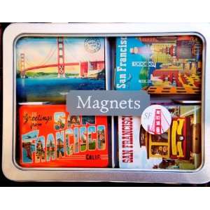  San Francisco Magnets of Vintage Imagery by Cavallini