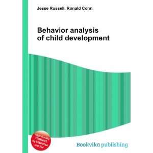  Behavior analysis of child development Ronald Cohn Jesse 